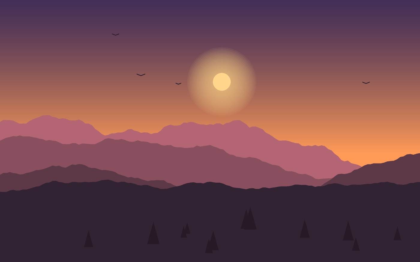 Landschaftsillustration