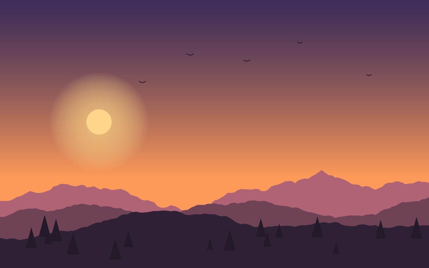 Ilustrace krajiny