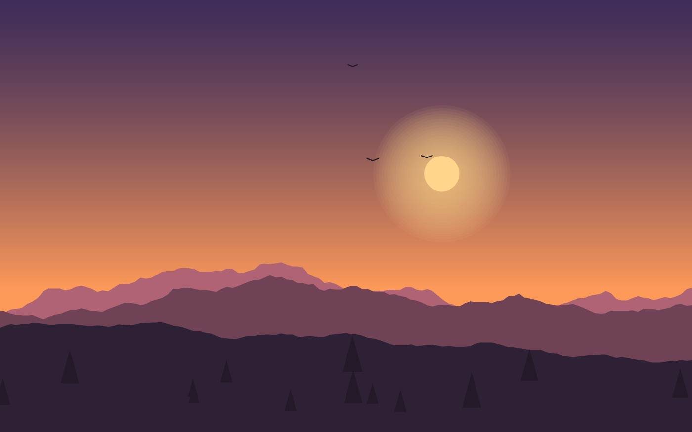 Ilustrace krajiny