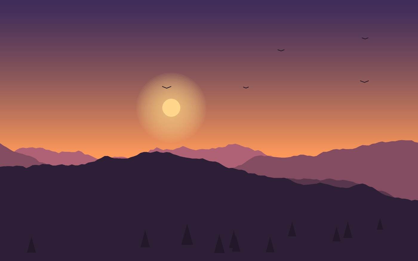 Landschaftsillustration