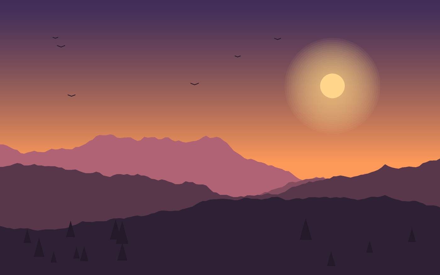 Landschapsillustratie
