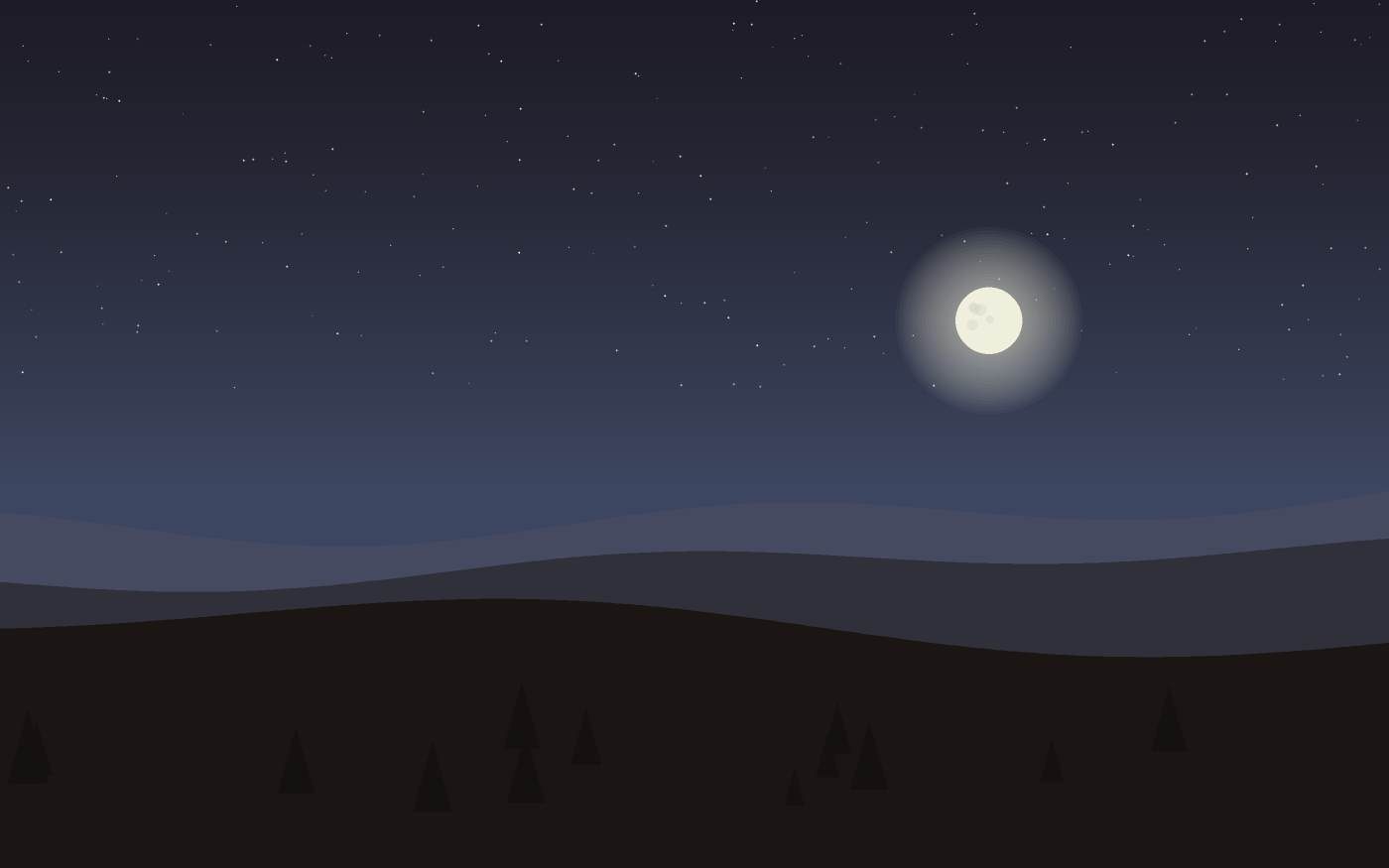 Ilustração de uma paisagem