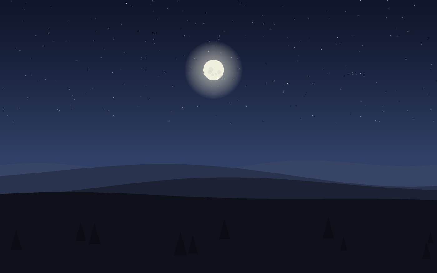 Ilustração de uma paisagem